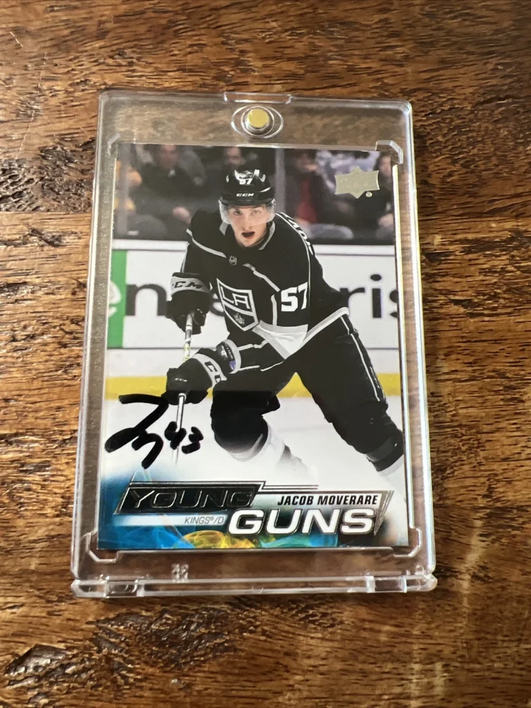 Jacob Moverare IP Signed UD Young Guns Card PSA DNA Autographed Kings