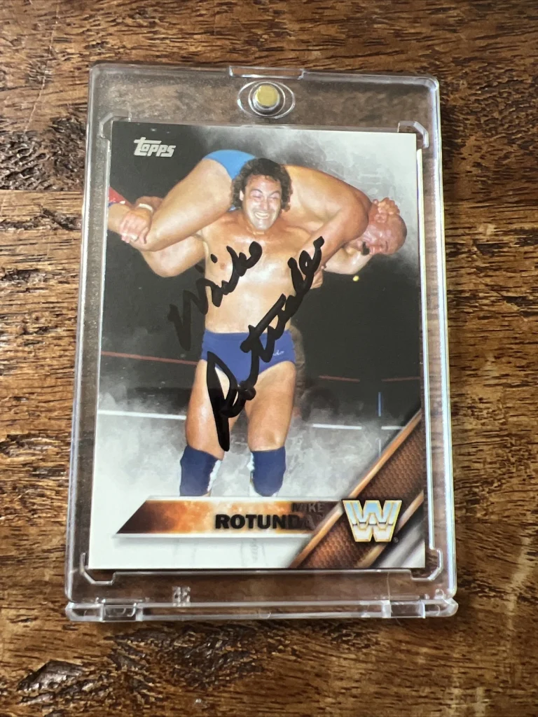 Mike Rotunda IP Signed Topps Card Psa Dna Autographed WWF IRS