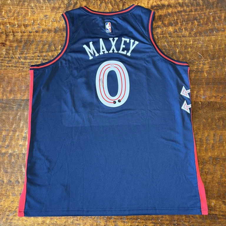 Tyrese Maxey Signed Philadelphia 76ers Jersey PSA DNA  Autographed