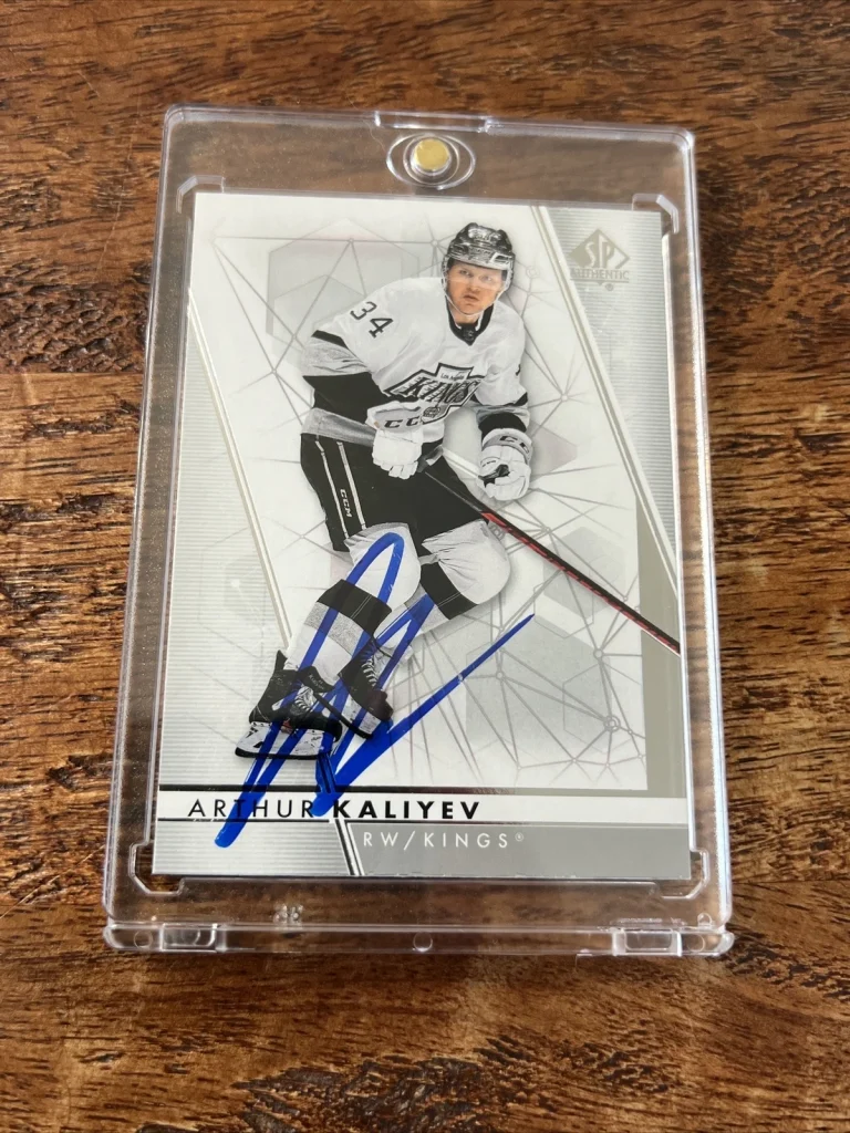 Arthur Kaliyev IP Signed Upper Deck SP Authentic Card PSA DNA Autographed Kings