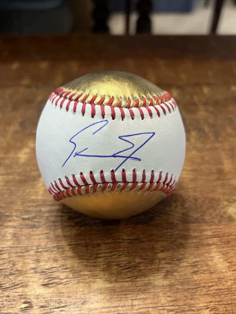 Ethan Salas Signed Gold Major League Baseball PSA DNA Autographed Padres