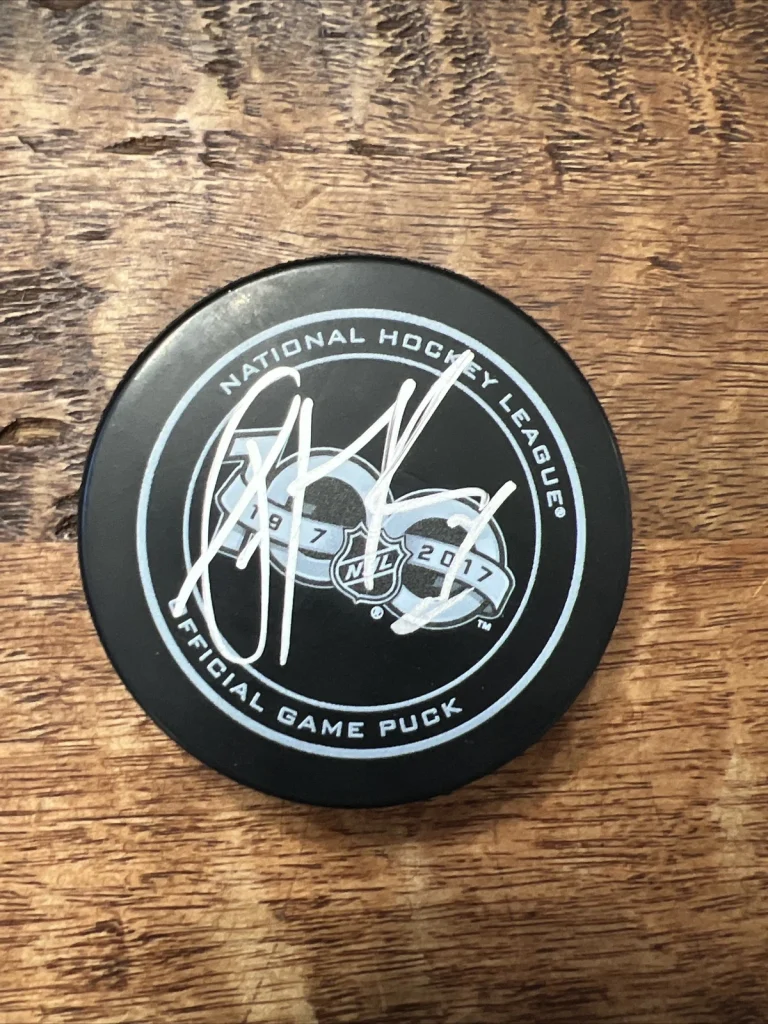 Patrick Roy Signed NHL 100 Anniversary Puck PSA DNA Autographed Avalanche