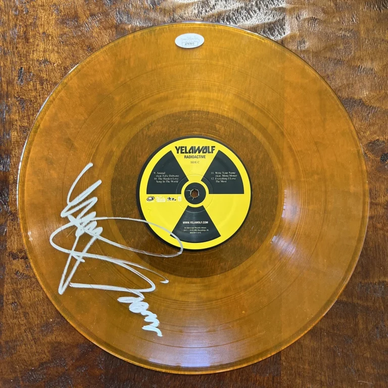 Yelawolf Signed Radioactive Vinyl Record JSA Coa Autographed Slumerican