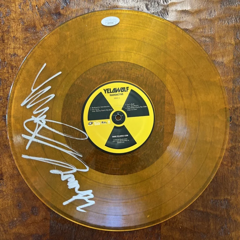 Yelawolf Signed Radioactive Vinyl Record JSA Coa Autographed Slumerican