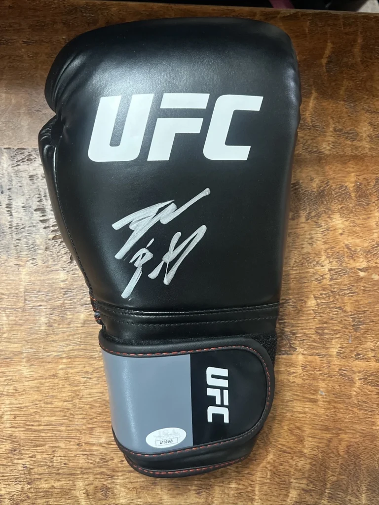 Nate Diaz Signed UFC Boxing Glove JSA Coa Autographed
