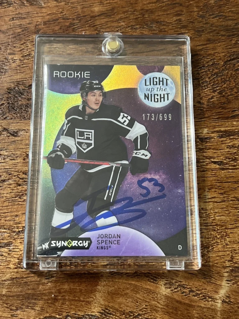 Jordan Spence IP Signed Upper Deck Synergy RC Card JSA Coa Kings Autographed