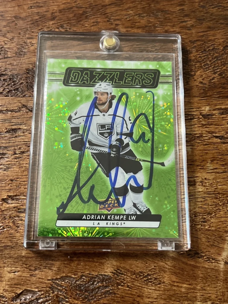 Adrian Kempe IP Signed Upper Deck Dazzlers Card JSA Coa Autographed Kings