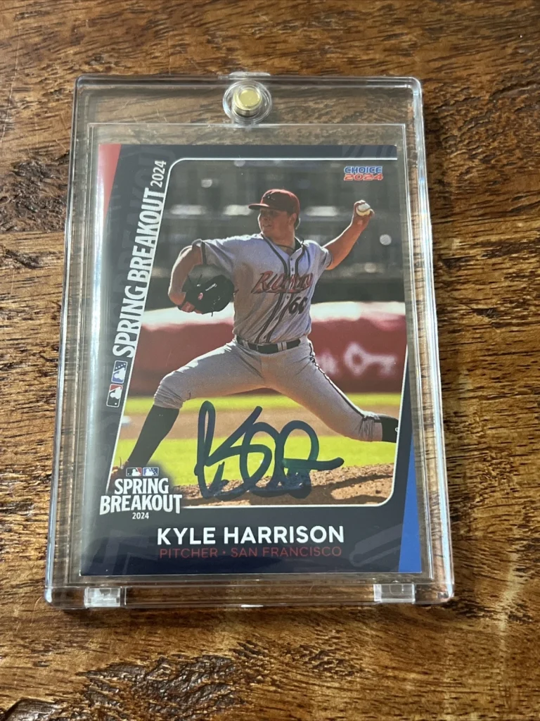 Kyle Harrison IP Signed Spring Breakout Card JSA Coa Autographed Giants