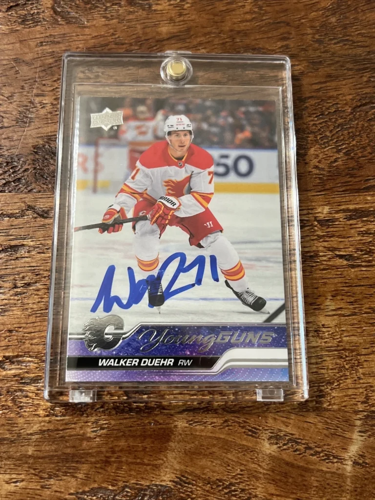 Walker Duehr IP Signed Upper Deck Young Guns Card JSA Coa Flames Autographed