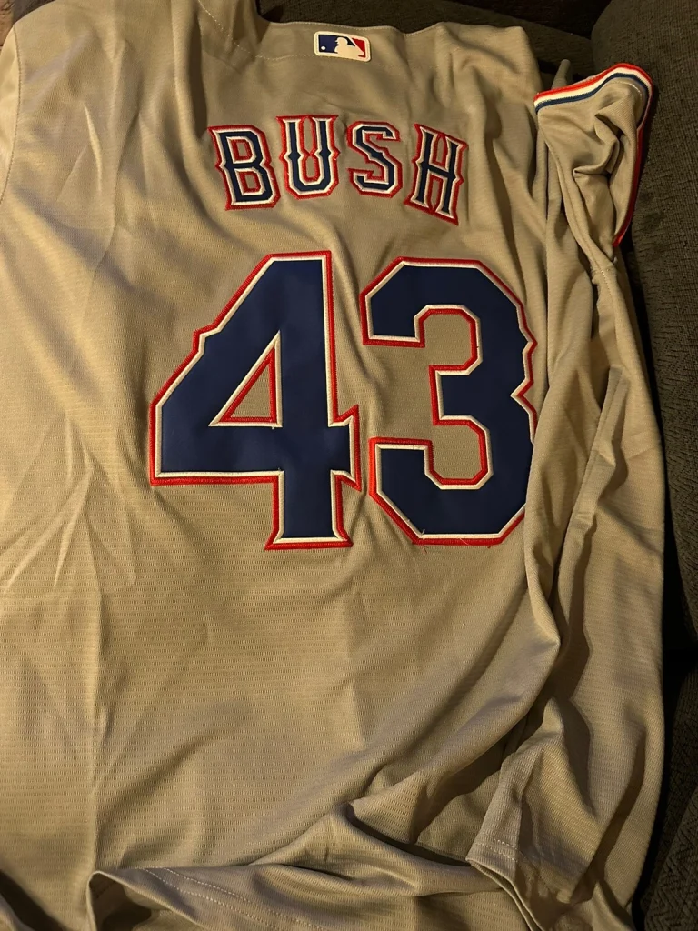 President George W Bush Texas Rangers Jersey Stitched Size XL