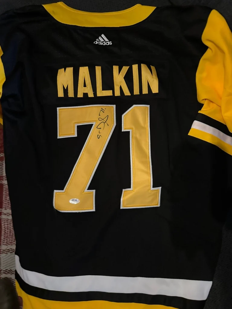Even Malkin SIGNED Pittsburgh Penguins Stitched Jersey PSA Authenticated XL