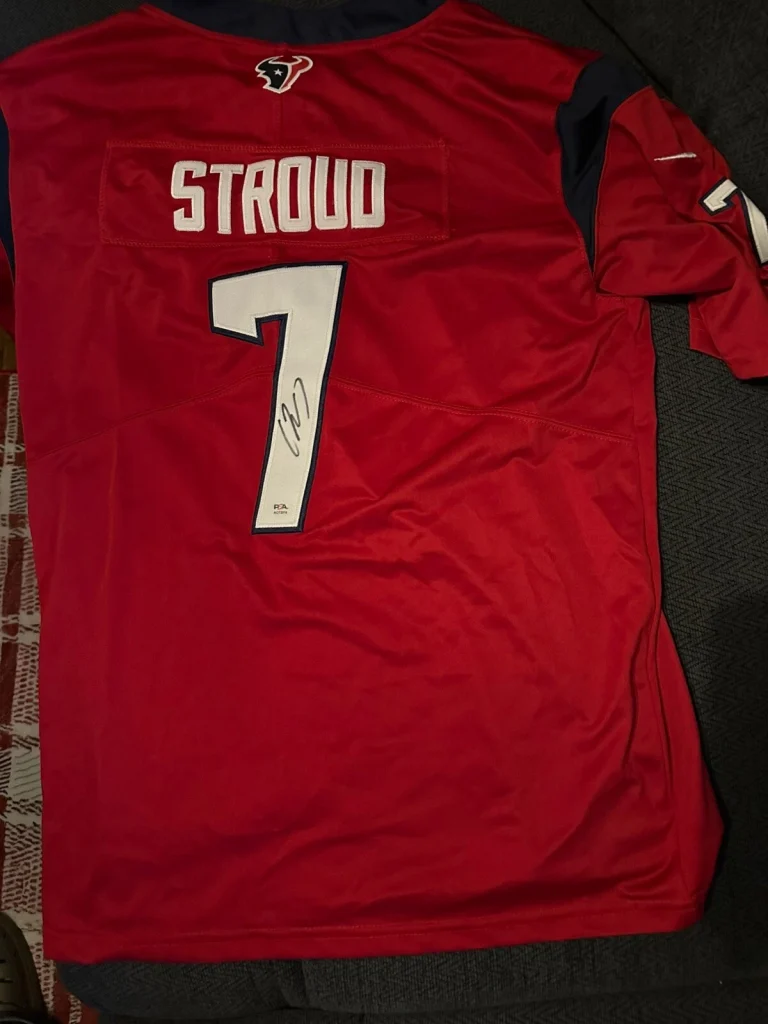 CJ Stroud SIGNED Houston Texans Stitched Jersey PSA Authenticated XL