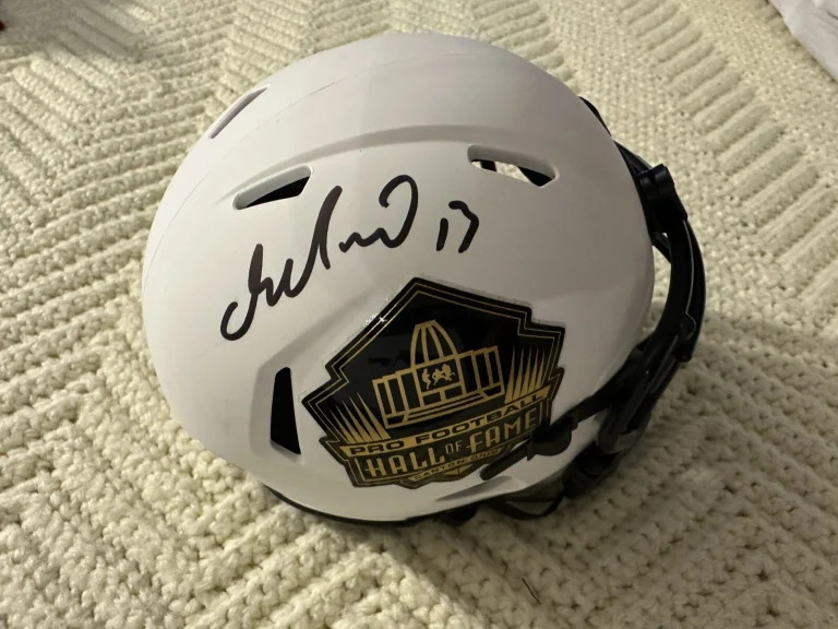 Dan Marino Signed Lunar Hall Of Fame Mini Helmet JSA Authentication COA