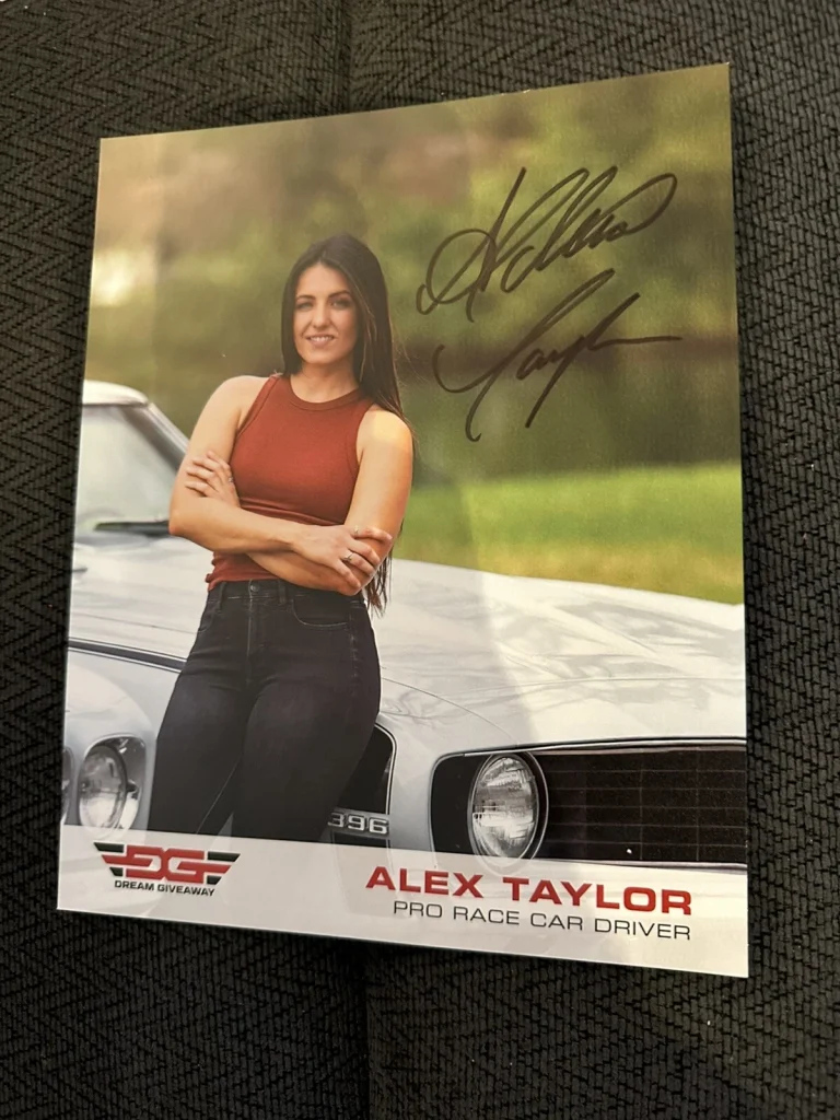Alex Taylor Signed Promo Hero Card Autographed 2024 PRI Show Drag Racing