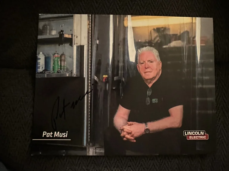 Street Outlaws Pat Musi Signed Quick Performance Promo Card 2024 PRI Show