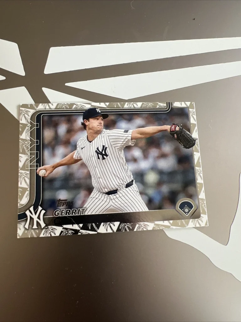 2025 Topps Series 1 - Spring Training Foil #187 Gerrit Cole Yankees Card