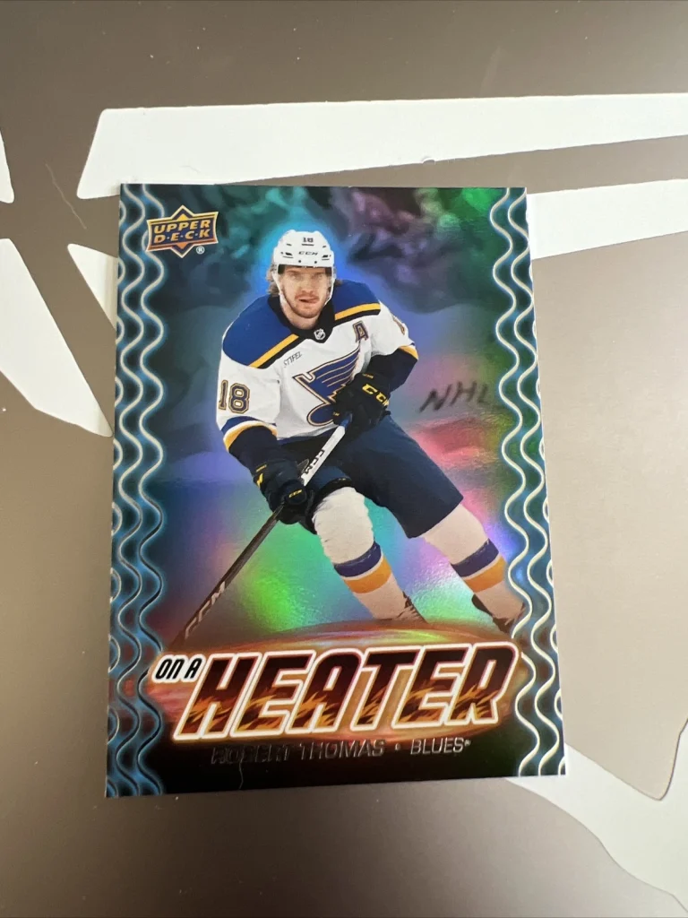 2024-25 Upper Deck On a Heater Robert Thomas St. Louis Blues Card #OH-3