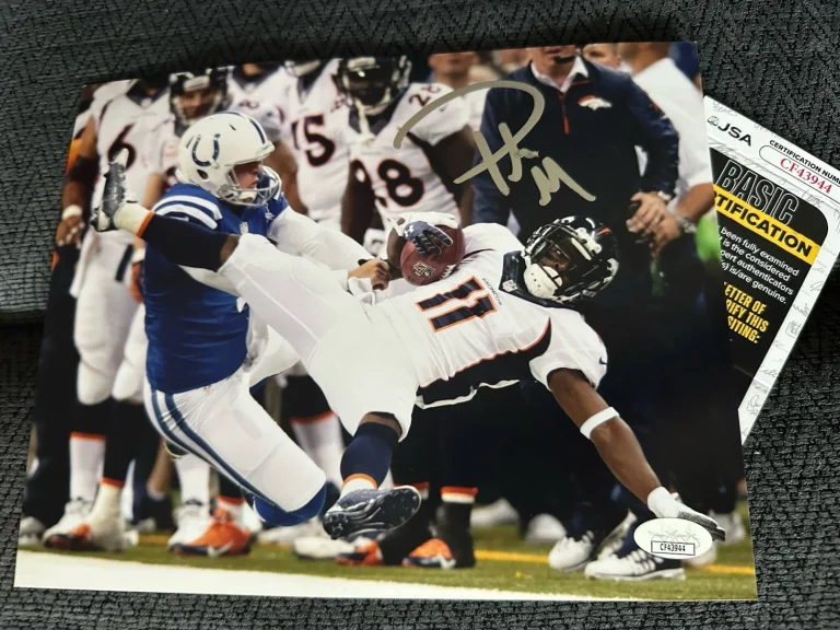 Pat Mcafee Signed Indianapolis Colts WWE WVU 8 X 10 Photo JSA Authentication COA