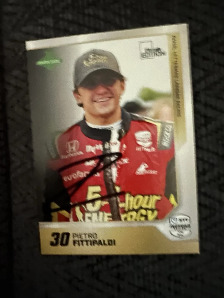 2025 Parkside First Edition Indy Car Trading Card 500 Pietro Fittipaldi Signed