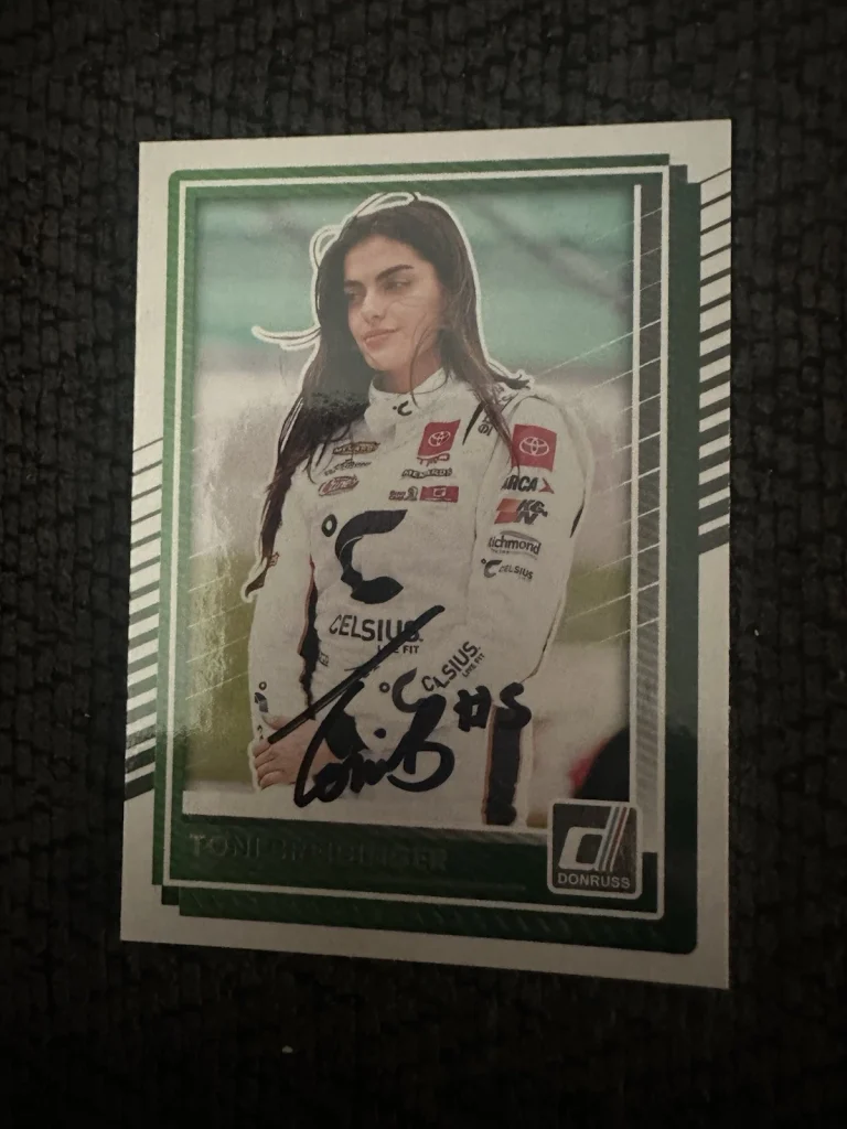 Toni Breidinger Signed Trading Card NASCAR Trucks Arca Racing