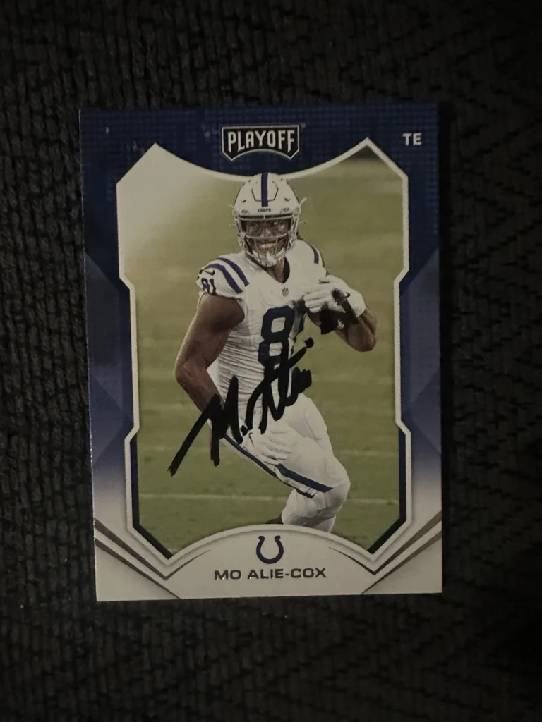 Mo Alie Cox Colts Signed Trading Card Autographed