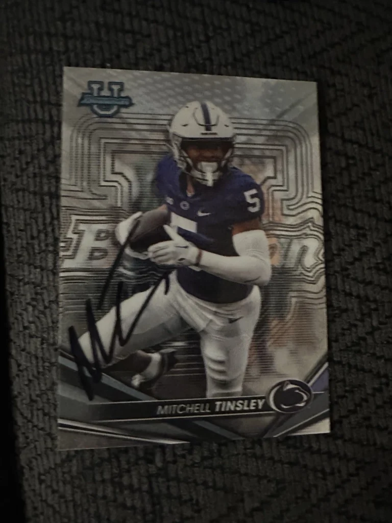 Mitchell Tinsley Signed Trading Card Autographed Cincinnati Bengals Penn State