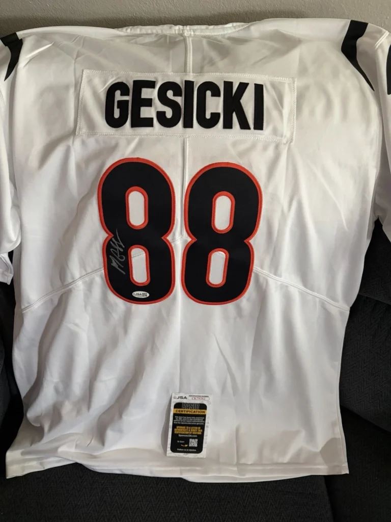 Mike Gesicki SIGNED Bengals Jersey Stitched XL JSA Authentication COA