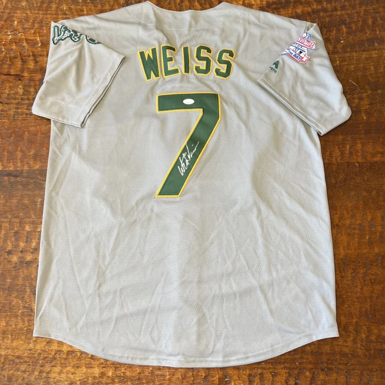Walt Weiss Signed Oakland Athletics Jersey JSA Coa Autographed