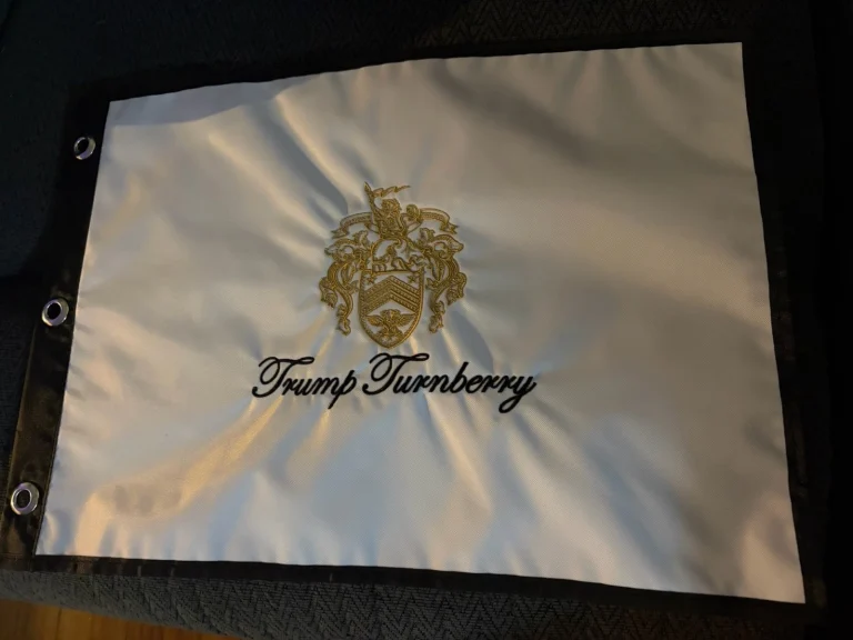 Trump Turnberry Official Golf Flag Not A Replica Unsigned President Donald J