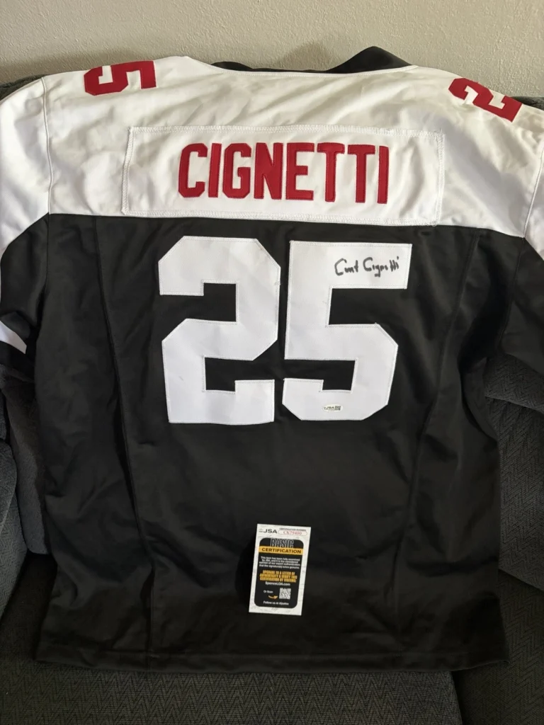 Coach Curt Cignetti SIGNED Indiana IU Hoosiers Jersey XL JSA Authenticated COA