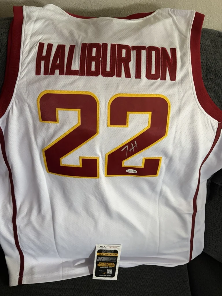 Tyrese Haliburton SIGNED Iowa State Cyclones Jersey JSA Authenticated COA XL