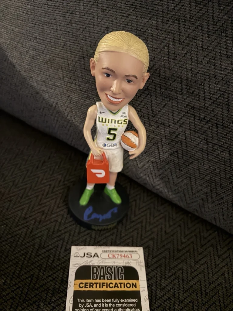 Paige Bueckers Signed Door Dash Bobblehead JSA Authenticated COA 2025 All Star