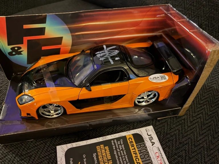 Sung Kang Signed  1/24 Scale Diecast Car JSA Authenticated COA Fast & Furious