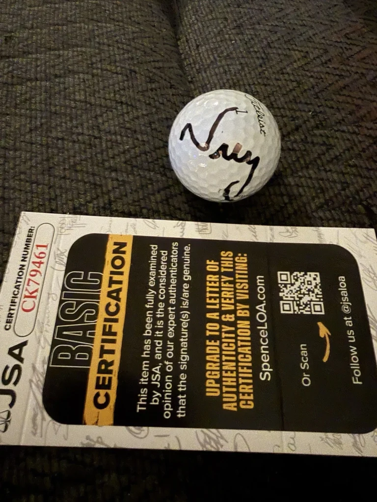 Nelly Korda Signed Golf Ball LPGA Tour JSA Authenticated COA Autograph