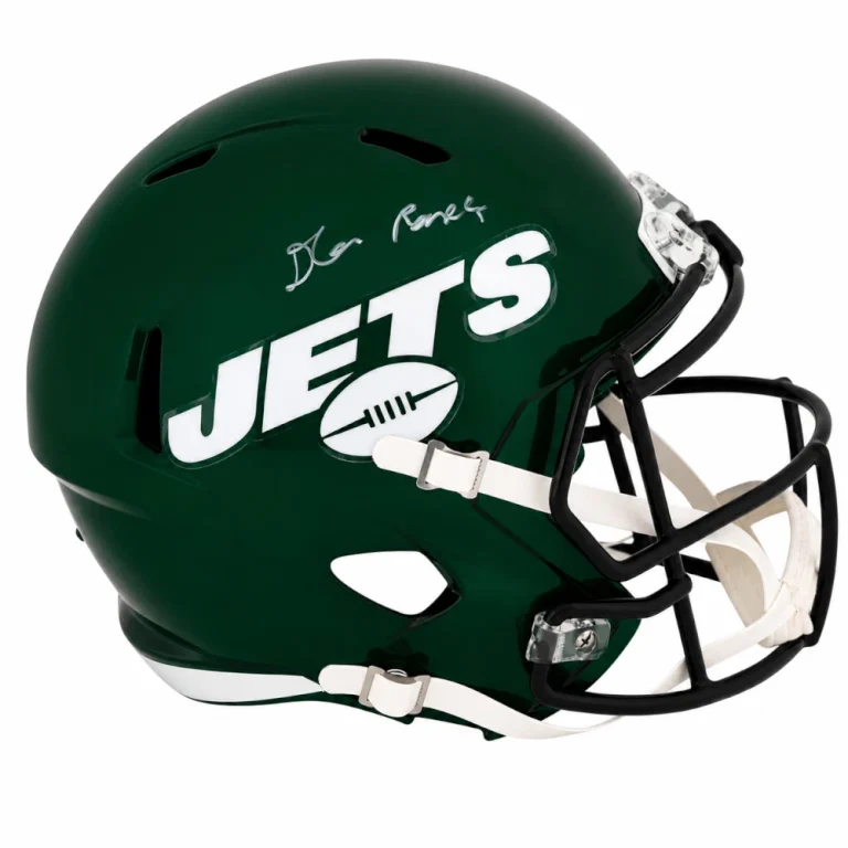 D'Angelo Ponds Signed Jets (2019-2023) Green Riddell F/S Replica Helmet (SS COA)