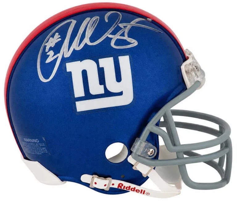Anthony Wright Signed New York Giants Riddell (VSR4) Mini Helmet -(SCHWARTZ COA)