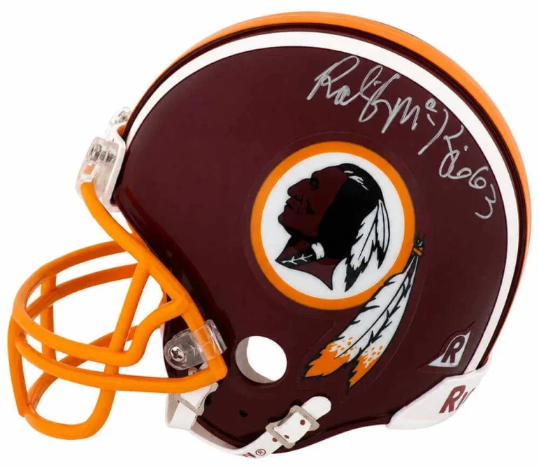 Raleigh McKenzie Signed Redskins Riddell VSR4 Mini Helmet - (In Silver) (SS COA)