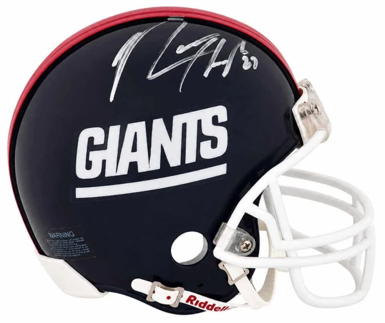 Rodney Hampton Signed Giants Throwback Riddell VSR4 Mini Helmet - (SCHWARTZ COA)