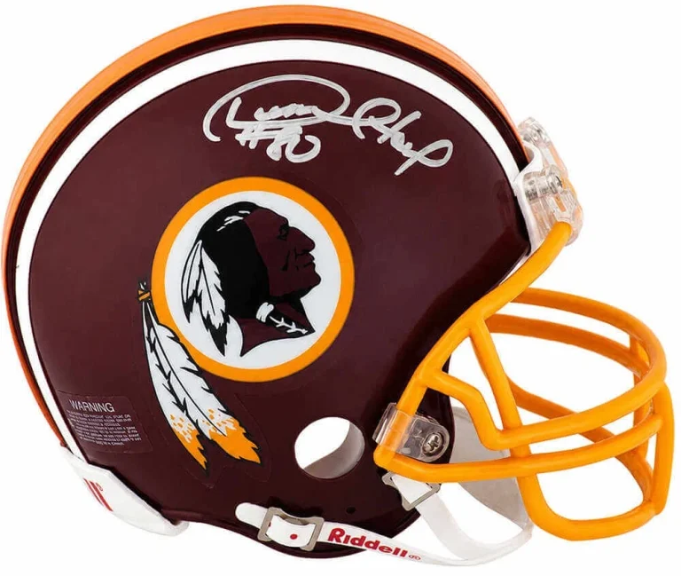 Desmond Howard Signed Redskins T/B Riddell (VSR4) Mini Helmet - (SCHWARTZ COA)