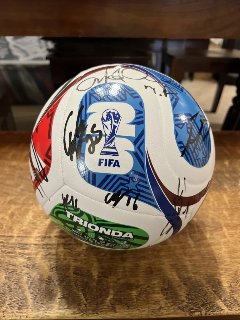 2026 USA Team Signed World Cup Soccer Ball JSA Coa Mauricio Pochettino Freeman