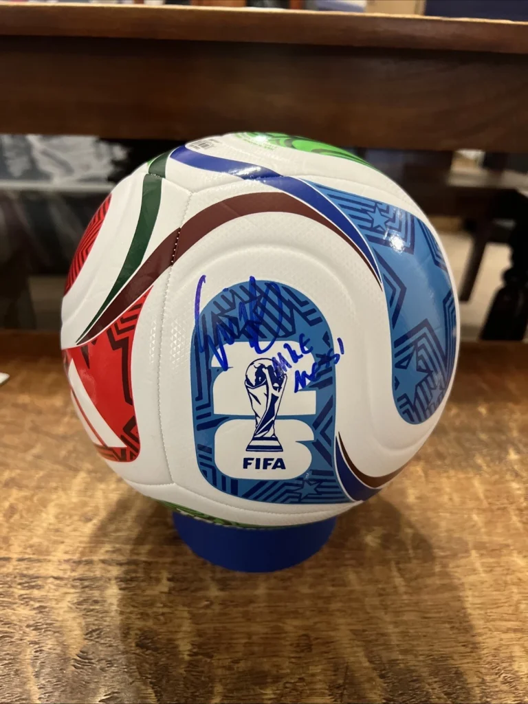 Esmir Bajraktarevic Signed 2026 FIFA World Cup Soccer Ball JSA Coa Bosnia