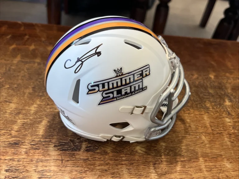 Cody Rhodes Signed 2026 SummerSlam Mini Helmet JSA Coa Autographed WWE