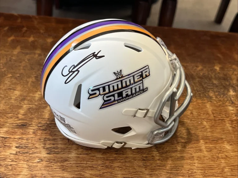 Cody Rhodes Signed 2026 SummerSlam Mini Helmet JSA Coa Autographed WWE