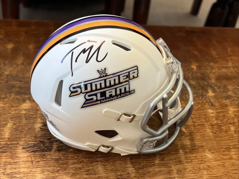Tiffany Stratton Signed 2026 SummerSlam Mini Helmet JSA Coa Autographed WWE