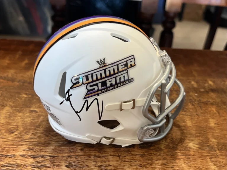 Tiffany Stratton Signed 2026 SummerSlam Mini Helmet JSA Coa Autographed WWE
