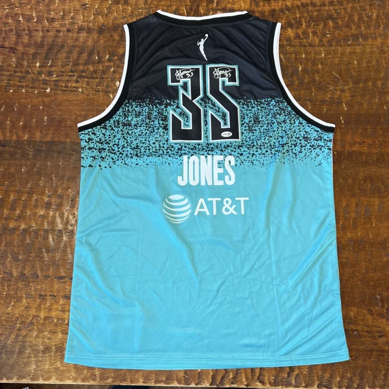 Jonquel Jones Signed New York Liberty Jersey JSA Coa Autographed WNBA