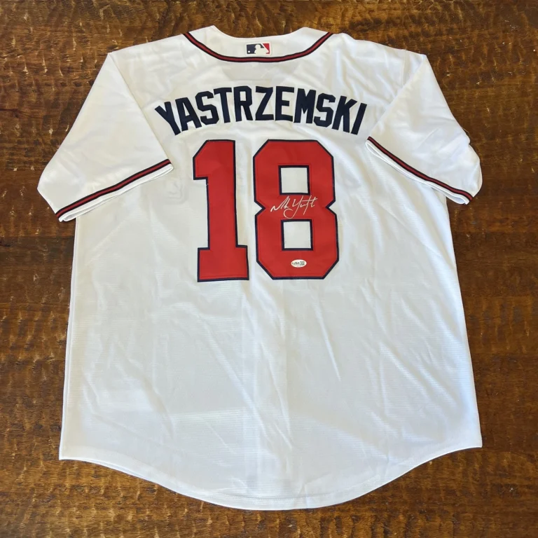 Mike Yastrzemski Signed Atlanta Braves Jersey JSA Coa Autographed