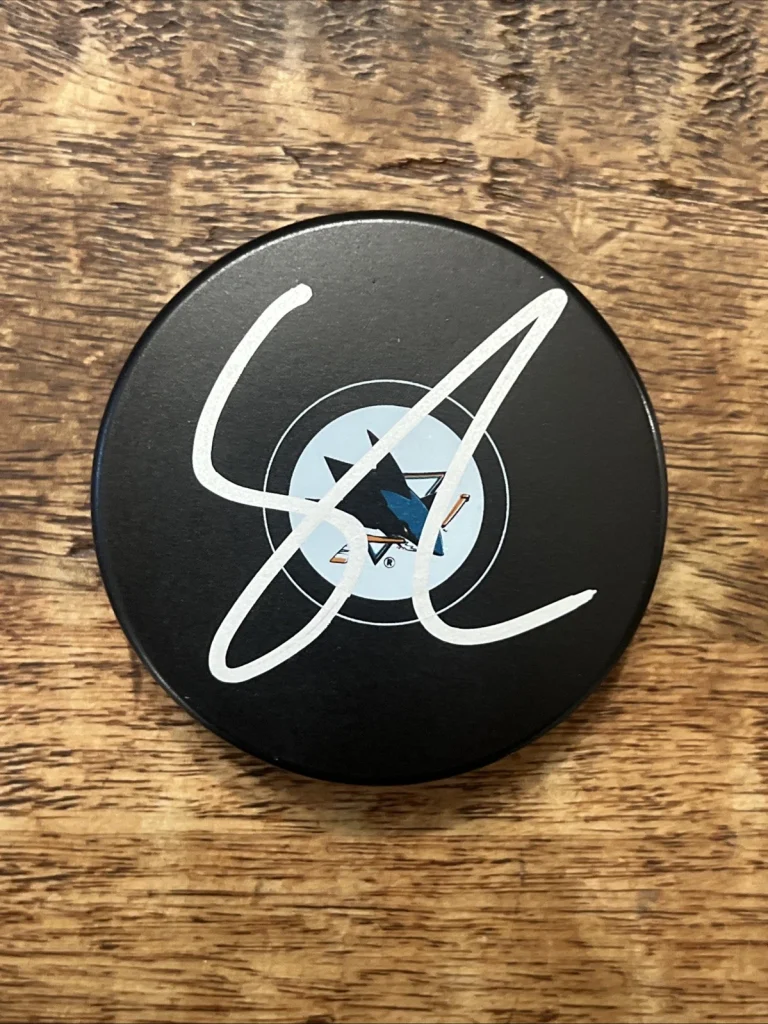 Ivar Stenberg Signed San Jose Sharks Puck JSA Coa Autographed