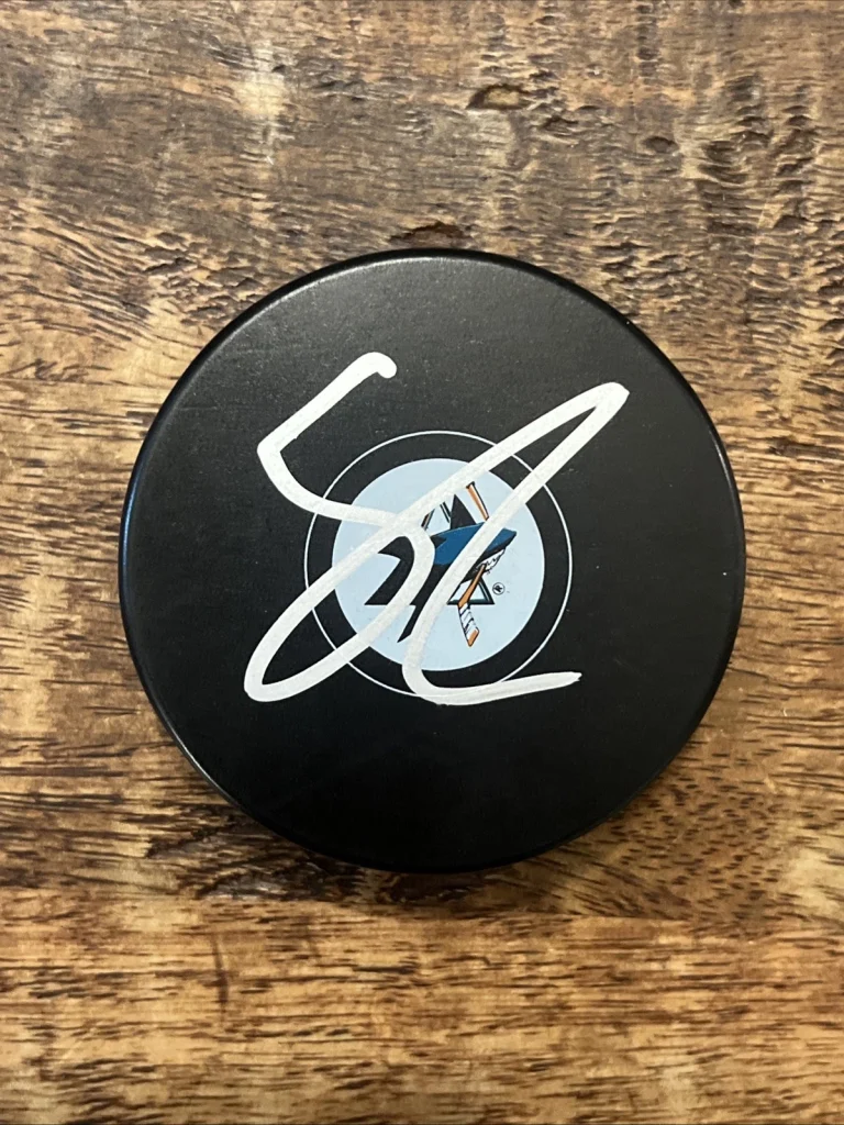 Ivar Stenberg Signed San Jose Sharks Puck JSA Coa Autographed