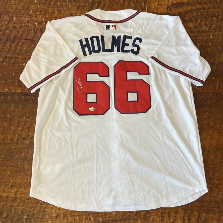 Grant Holmes Signed Atlanta Braves Jersey JSA Coa Autographed